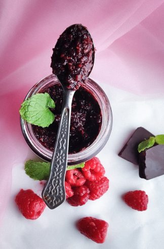 Raspberry Chocolate Jam- Homemade! - Masala Monk