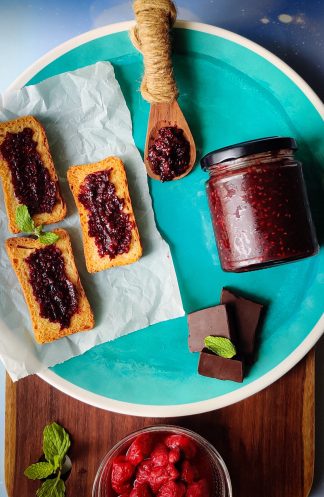 Raspberry Chocolate Jam- Homemade! - Masala Monk