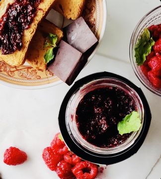 Raspberry Chocolate Jam- Homemade! - Masala Monk