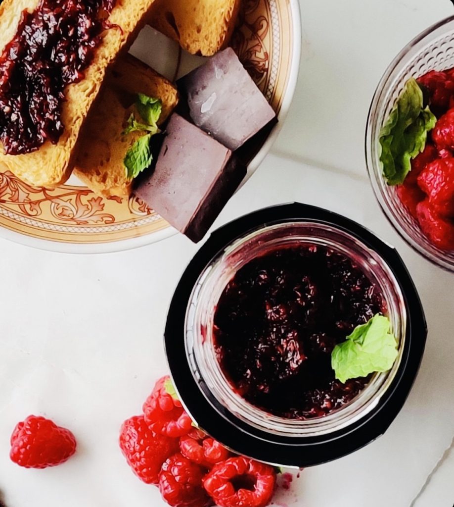 Raspberry Chocolate Jam- Homemade! - Masala Monk