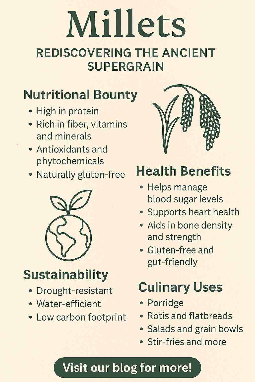 Millets: Rediscovering the Ancient Supergrain for Modern Health and Sustainability