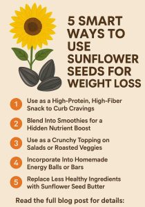 5 SMART WAYS TO USE SUNFLOWER SEEDS FOR WEIGHT LOSS