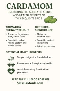 CARDAMOM AND HEALTH BENEFITS