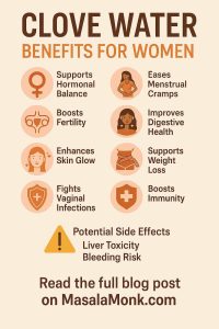 CLOVE WATER BENEFITS FOR WOMEN