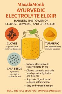 CLOVES, TURMERIC, AND CHIA SEEDS for Electrolytes