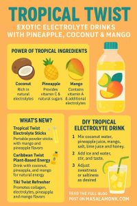 ELECTROLYTE DRINKS WITH PINEAPPLE, COCONUT & MANGO