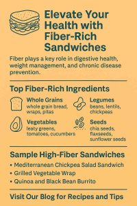 Elevate Your Health with Fiber-Rich Sandwiches Fiber plays a key role in digestive health, weight management, and chronic disease prevention.