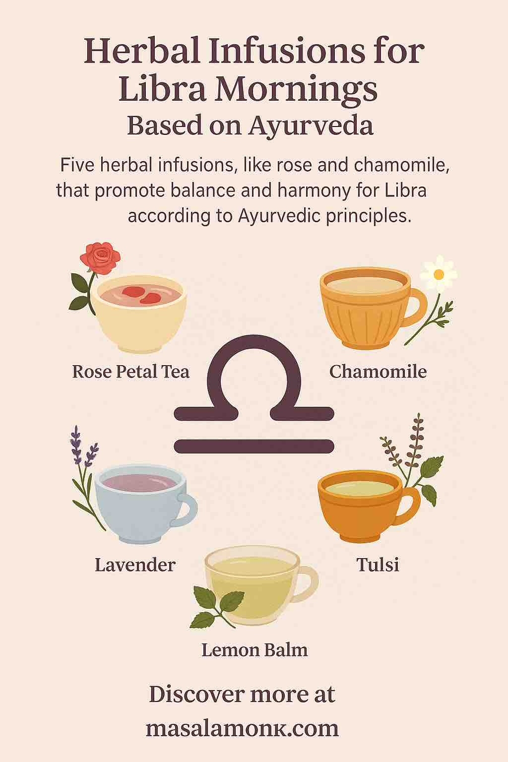 Herbal Infusions for Libra Mornings Based on Ayurveda