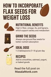 INCORPORATE FLAX SEEDS FOR WEIGHT LOSS
