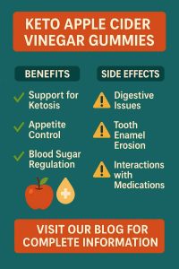Keto Apple Cider Vinegar (ACV) Gummies: Benefits, Side Effects, And Commonly Asked Questions