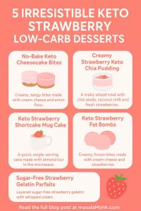 KETO STRAWBERRY LOW-CARB DESSERTS