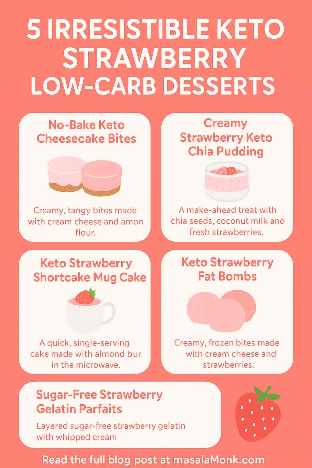 KETO STRAWBERRY LOW-CARB DESSERTS