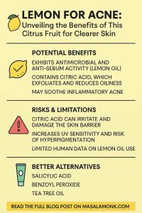 LEMON FOR ACNE: