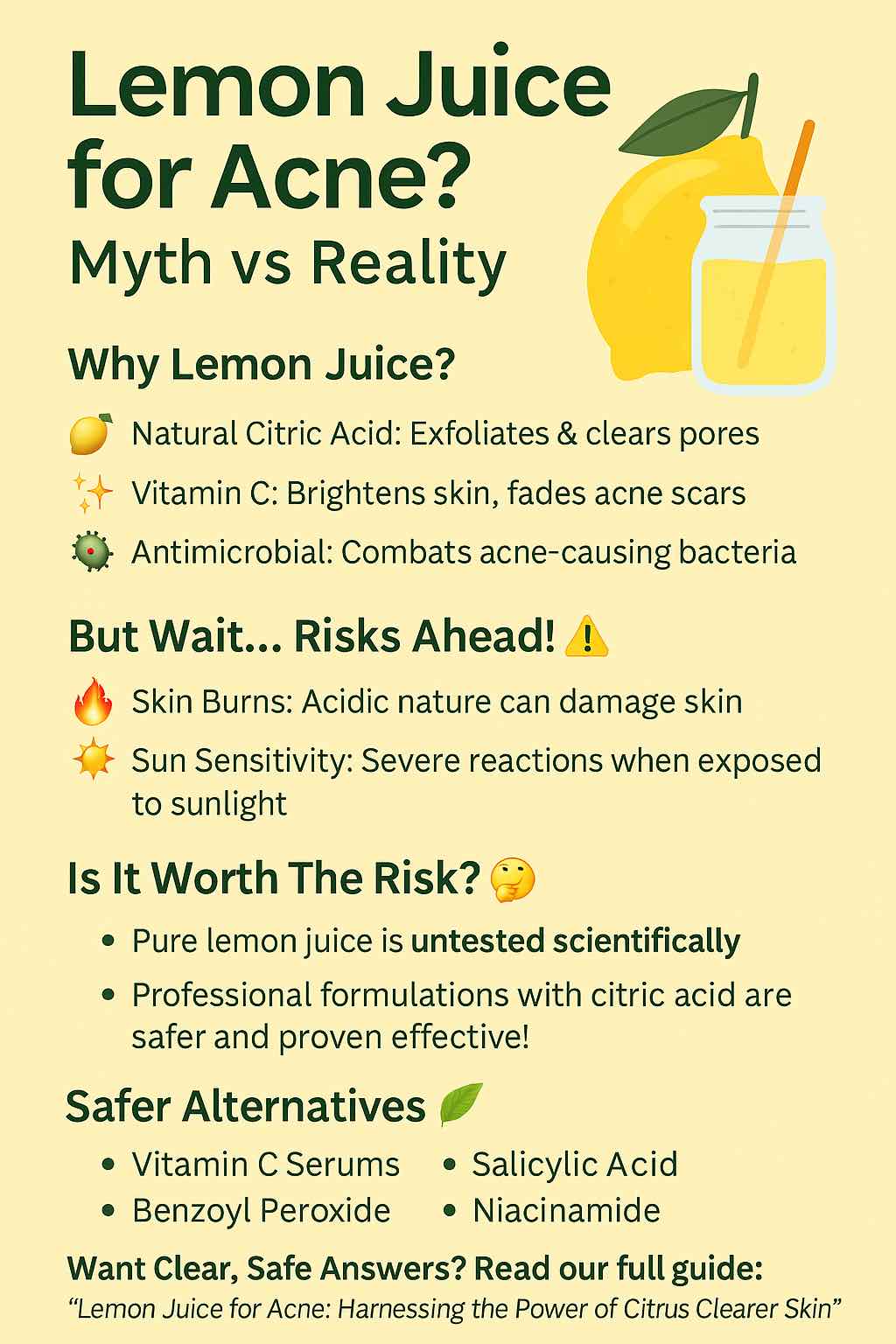 Lemon Juice for Acne?