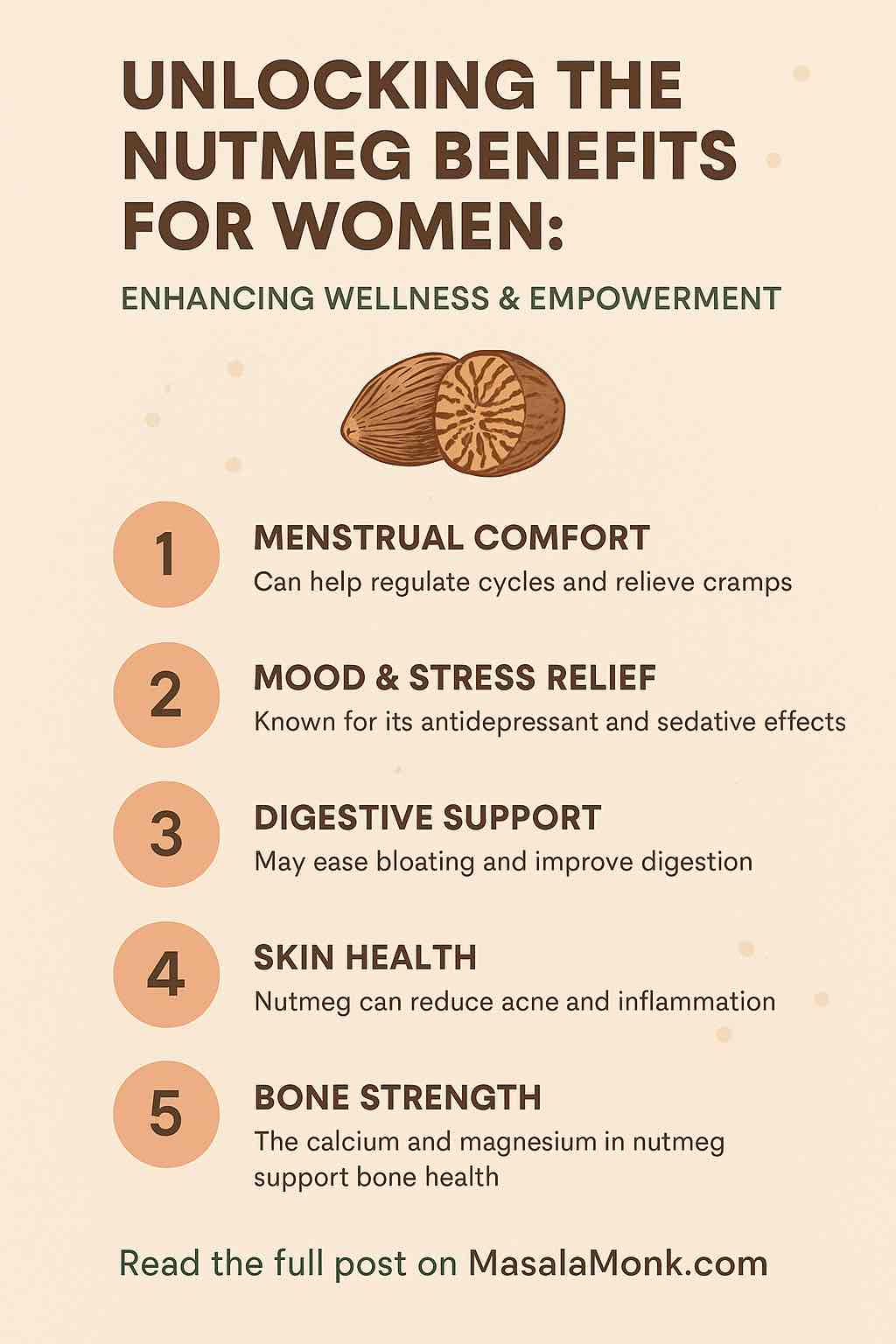 NUTMEG BENEFITS FOR WOMEN