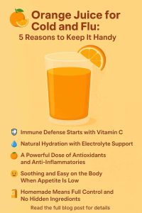 Orange Juice for Cold and Flu: 5 Reasons to Keep It Handy