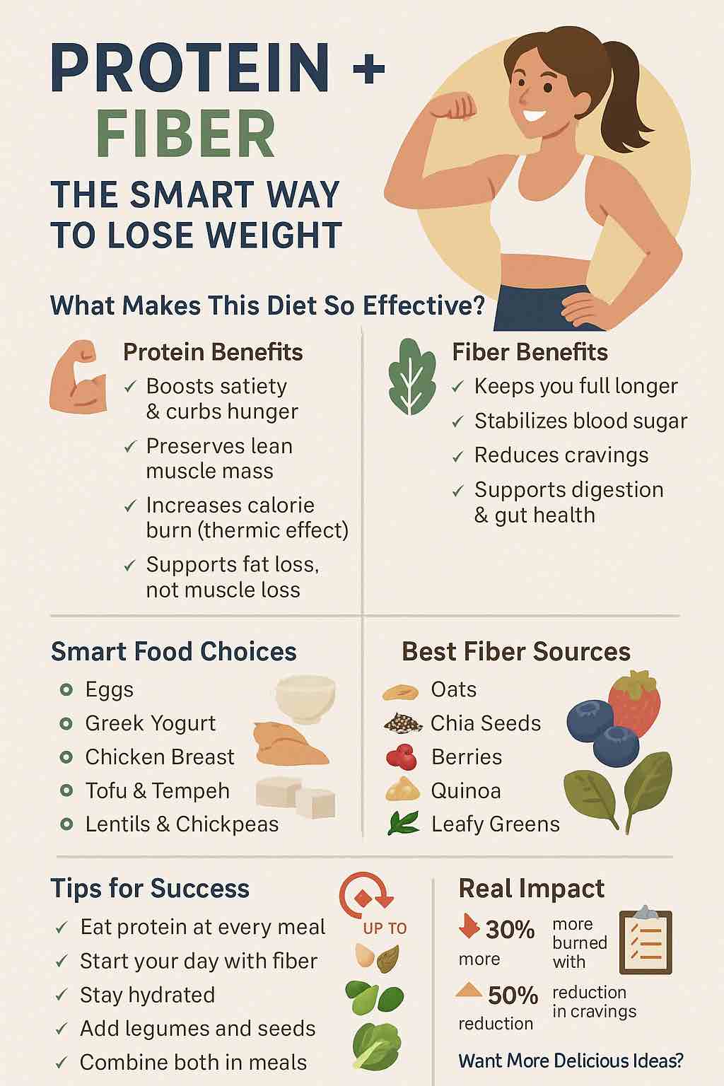 How Does a High Protein, High Fiber Diet Support Weight Loss?
