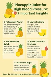 Pineapple Juice for High Blood Pressure: 5 Important Insights