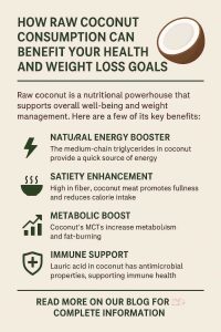 HOW RAW COCONUT CONSUMPTION CAN BENEFIT YOUR HEALTH AND WEIGHT LOSS GOALS