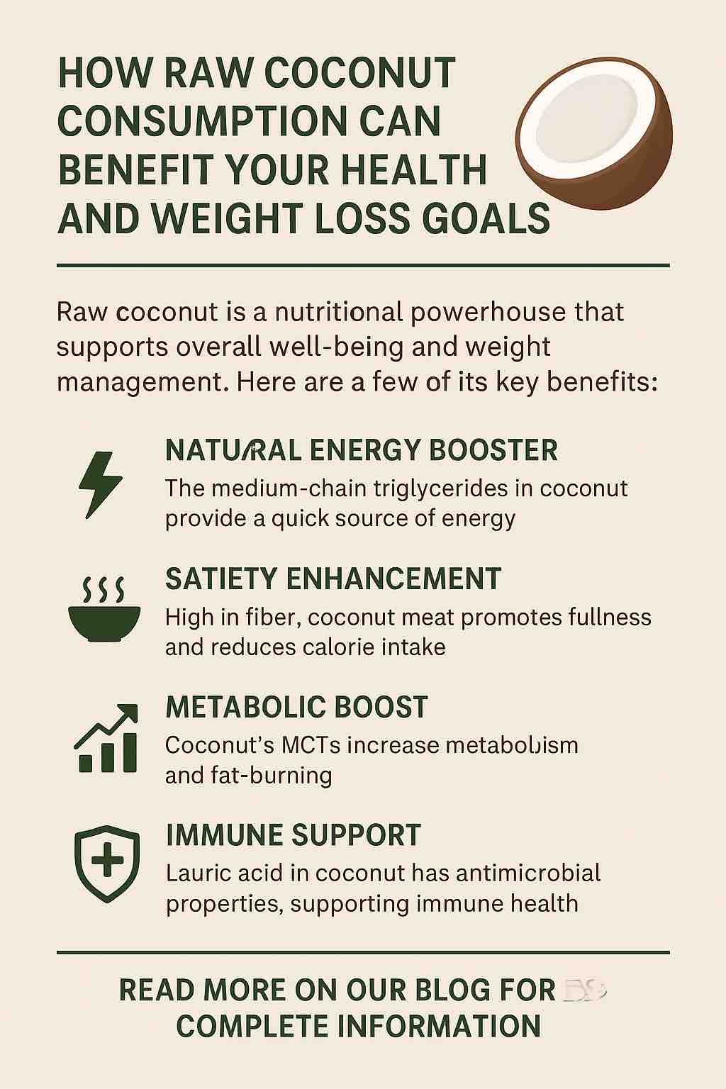 HOW RAW COCONUT CONSUMPTION CAN BENEFIT YOUR HEALTH AND WEIGHT LOSS GOALS