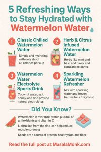 Stay Hydrated with Watermelon Water