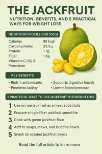 THE JACKFRUIT NUTRITION, BENEFITS, AND 5 PRACTICAL WAYS FOR WEIGHT LOSS