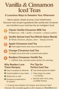 Vanilla & Cinnamon Iced Teas