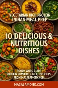 Vegetarian High-Protein Indian Meal Prep