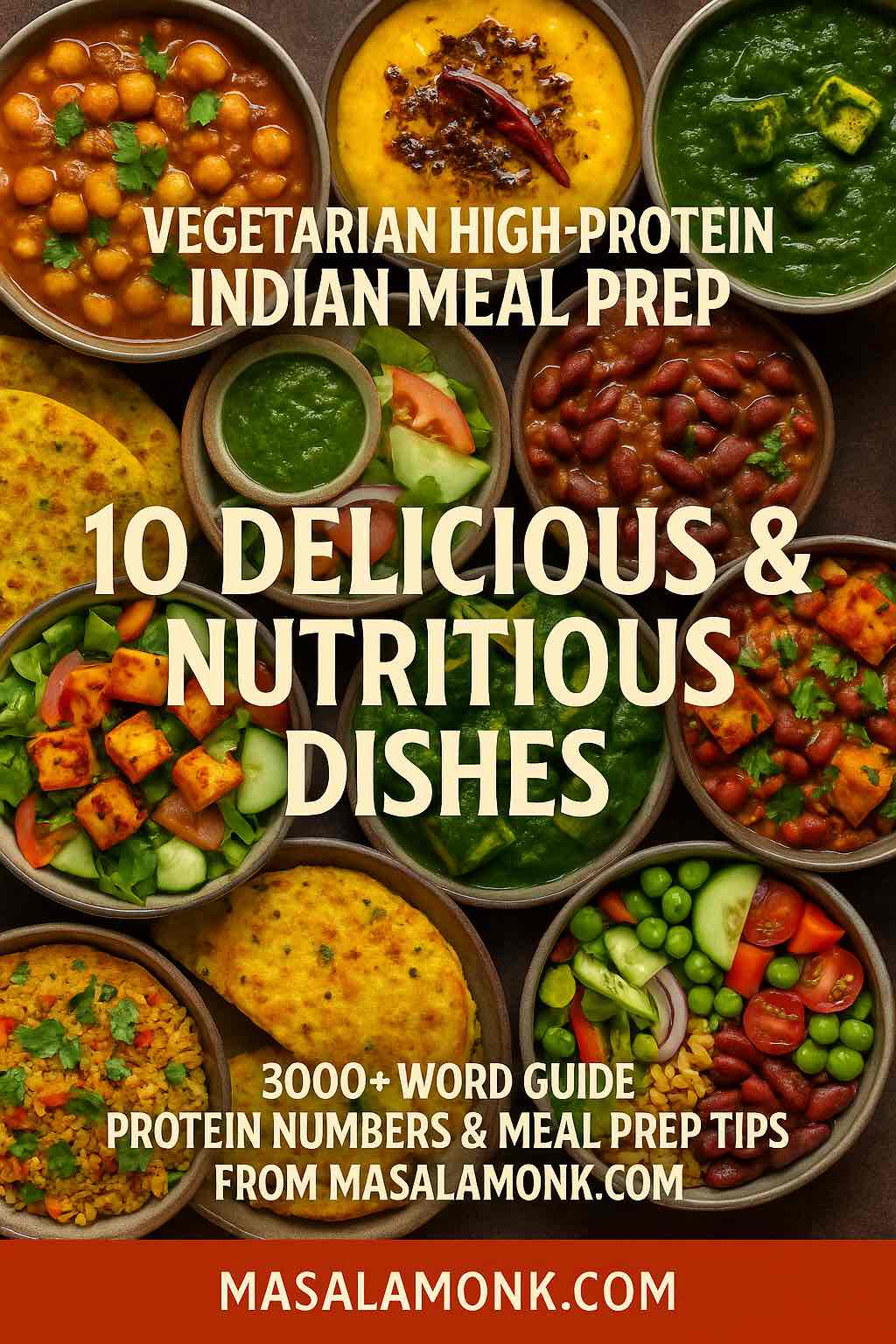 Vegetarian High-Protein Indian Meal Prep