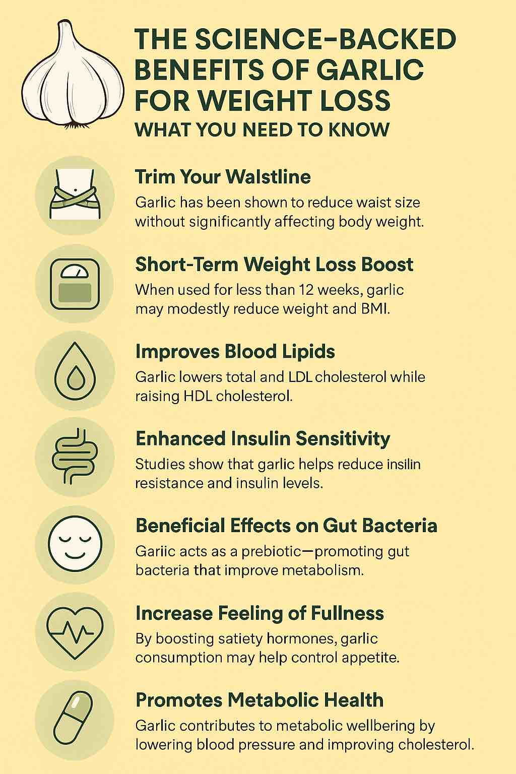 BENEFITS OF GARLIC FOR WEIGHT LOSS
