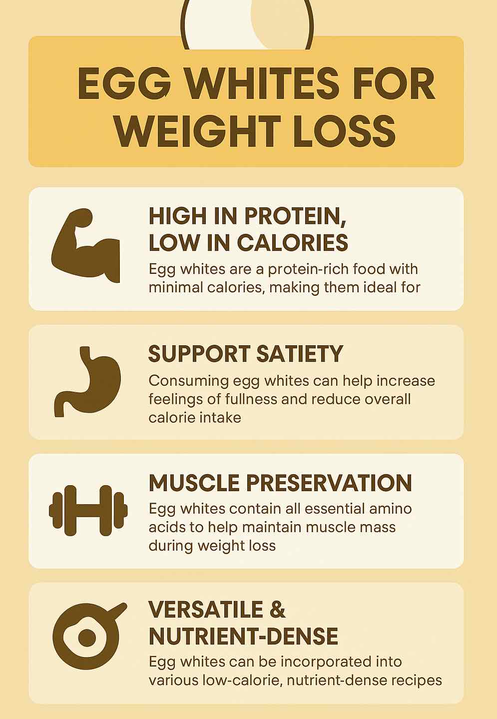 Egg whites for weight loss