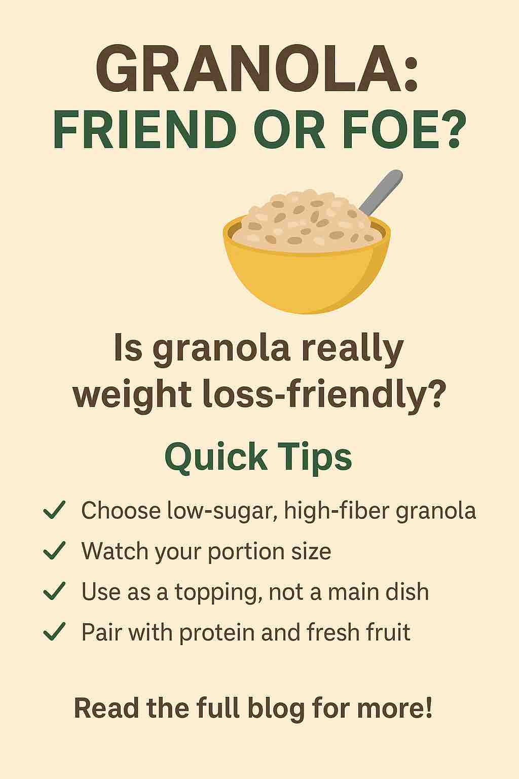 Is granola really weight loss-friendly?