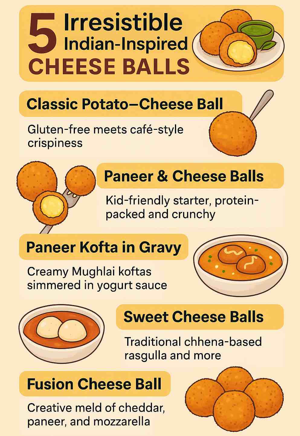 Indian-Inspired CHEESE BALLS