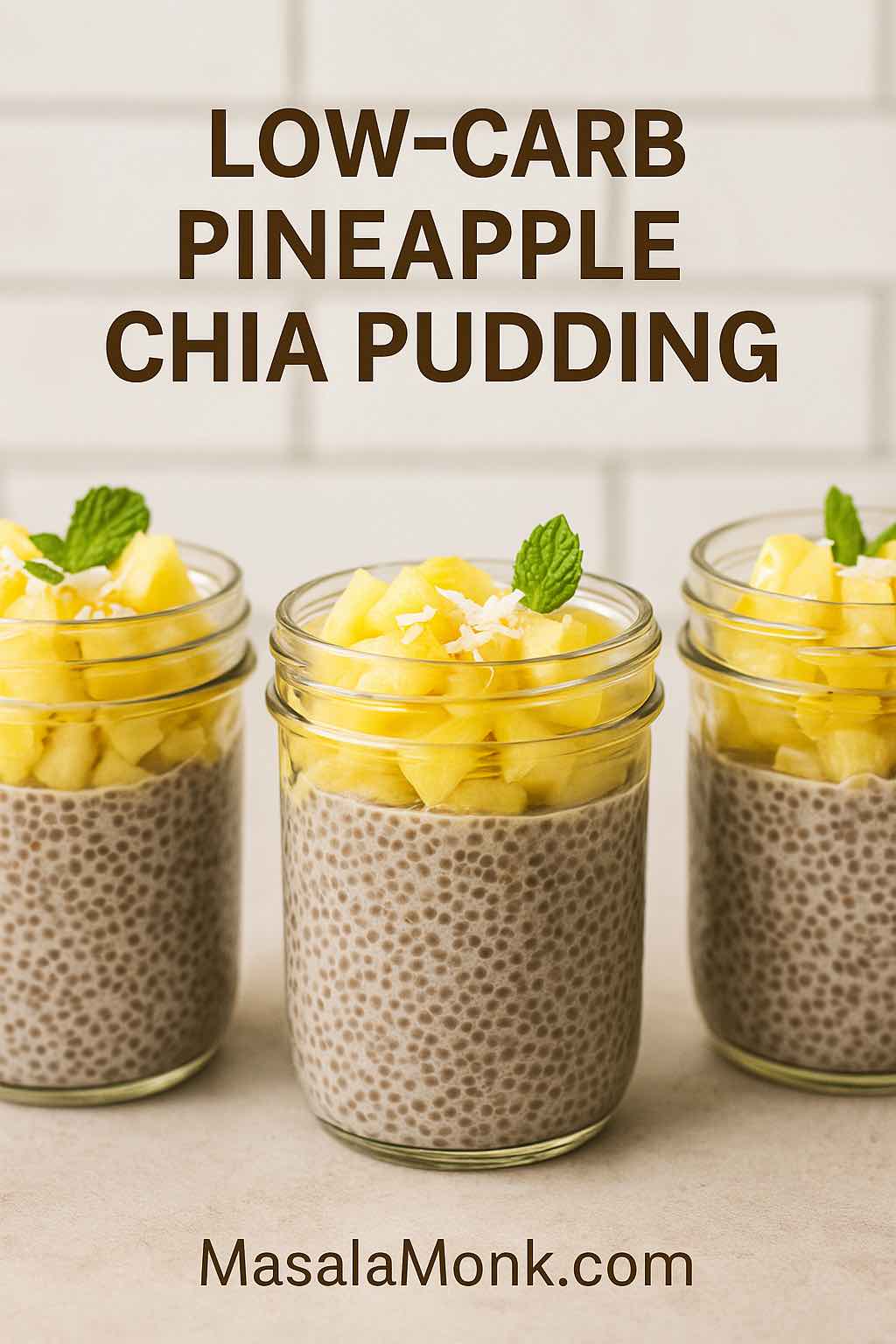 LOW-CARB PINEAPPLE CHIA PUDDING