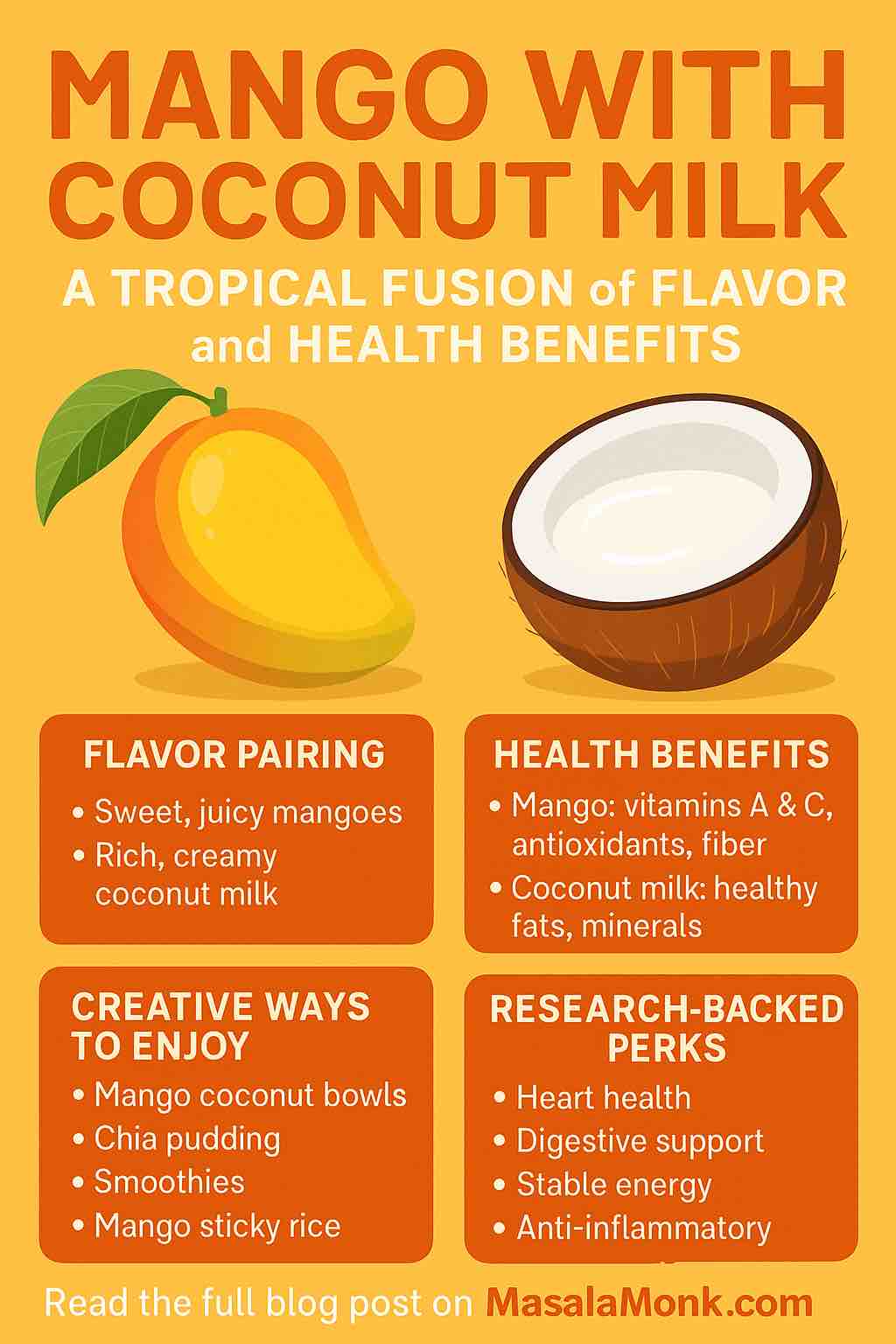 MANGO WITH COCONUT MILK