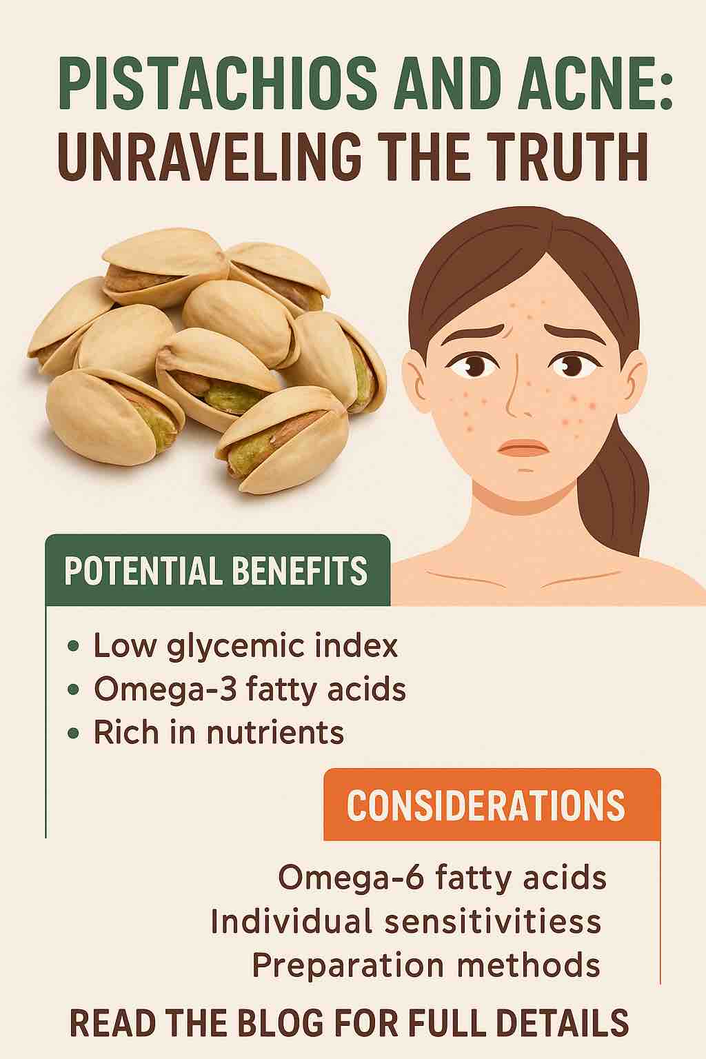 PISTACHIOS AND ACNE: UNRAVELING THE TRUTH