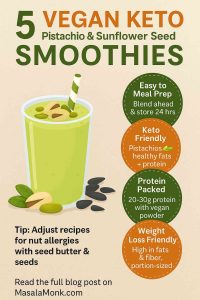 VEGAN KETO Pistachio & Sunflower Seed SMOOTHIES