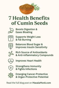 7 Health Benefits of Cumin Seeds