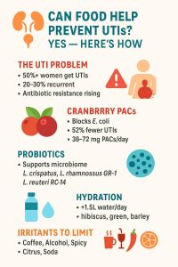 CAN FOOD HELP PREVENT UTIs?