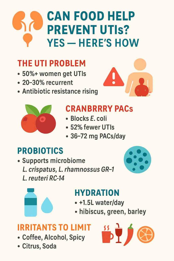 Urinary Tract Infections (UTIs) : Food & Beverage Guide - Masala Monk