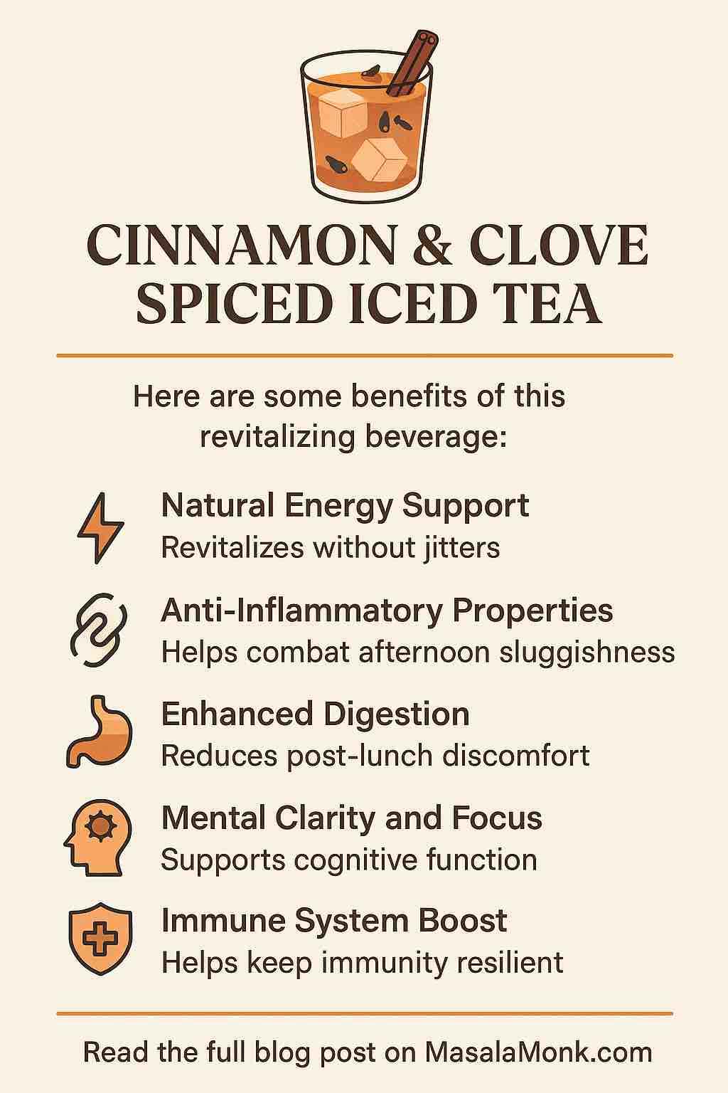 CINNAMON & CLOVE SPICED ICED TEA