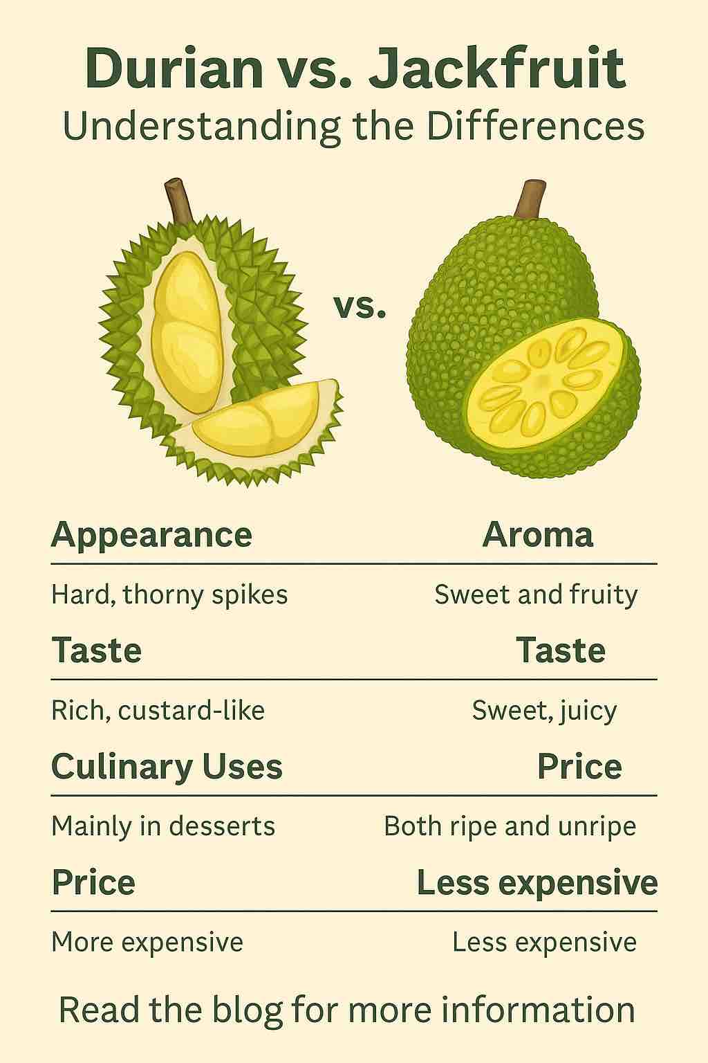 Durian vs. Jackfruit Understanding the Differences