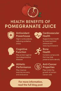 HEALTH BENEFITS OF POMEGRANATE JUICE