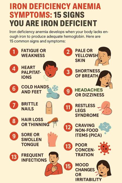 Iron Deficient Rash Iron Deficiency Symptoms: 15 Anemia Signs You Shouldn’t Ignore