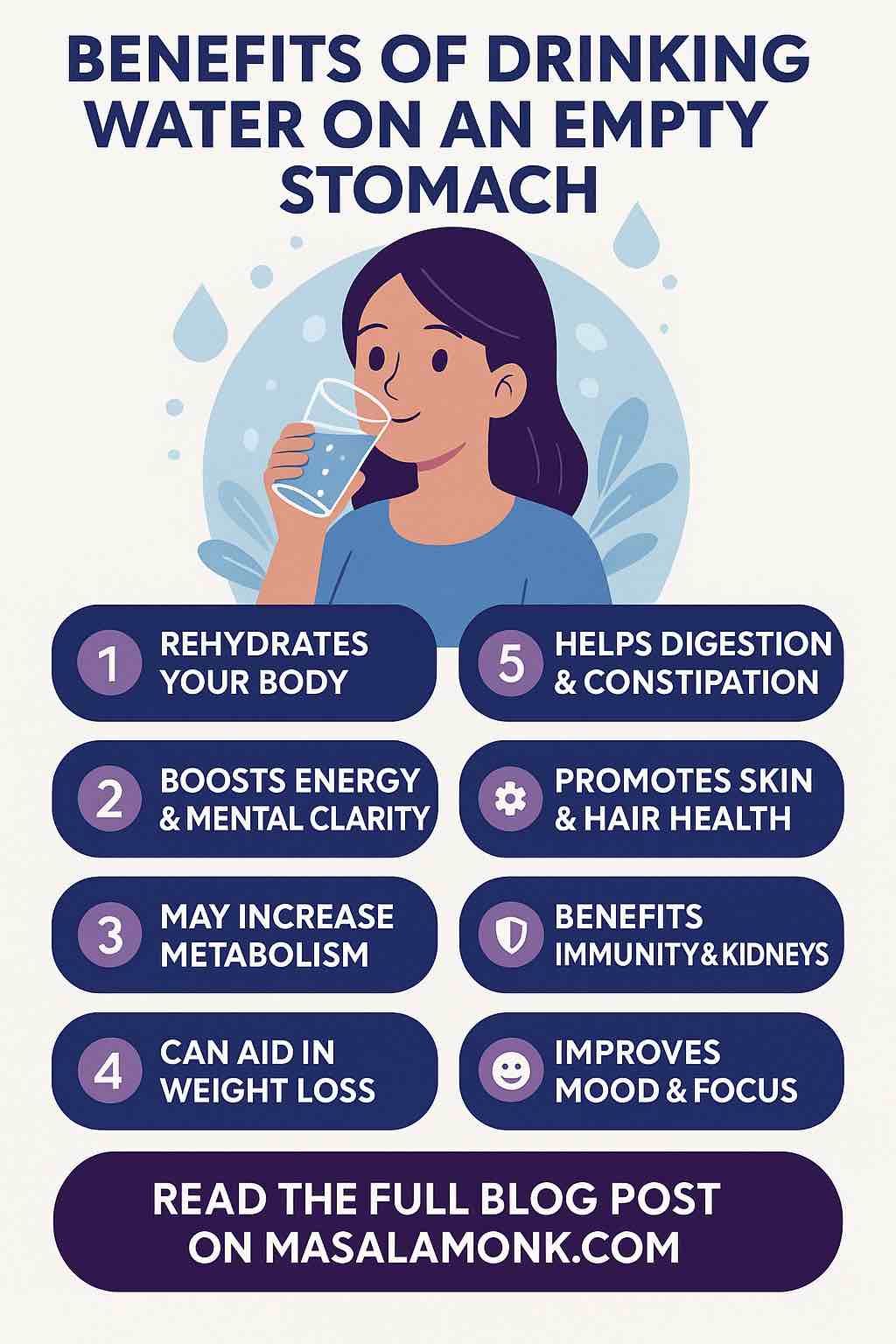 BENEFITS OF DRINKING WATER ON AN EMPTY STOMACH