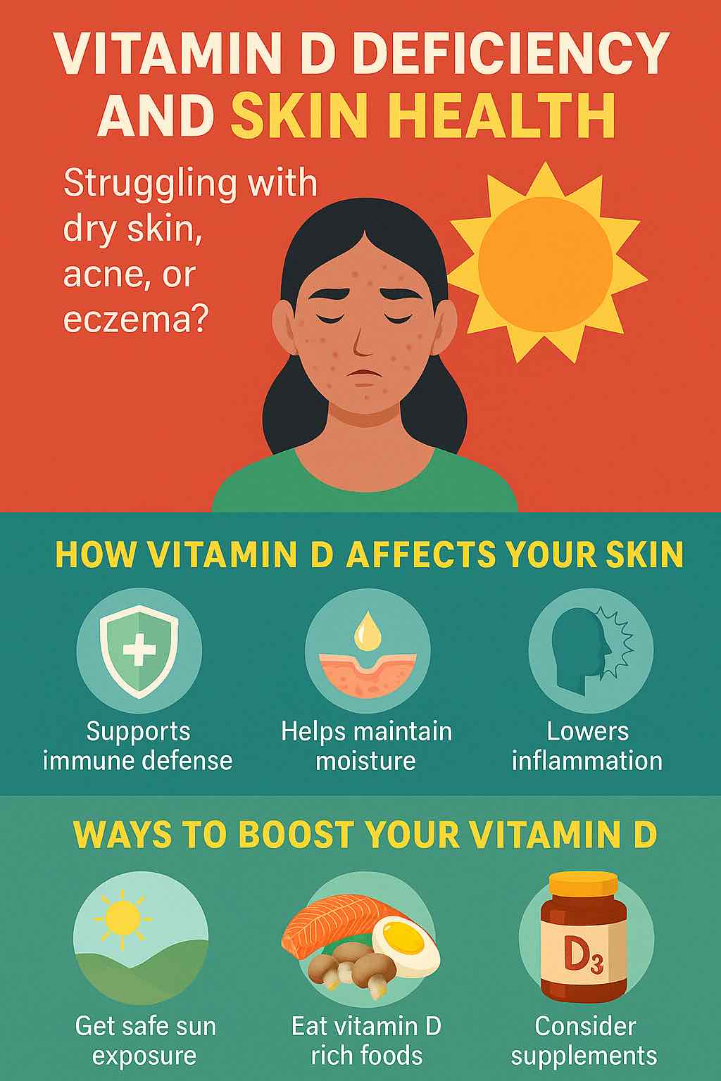 VITAMIN D DEFICIENCY AND SKIN HEALTH