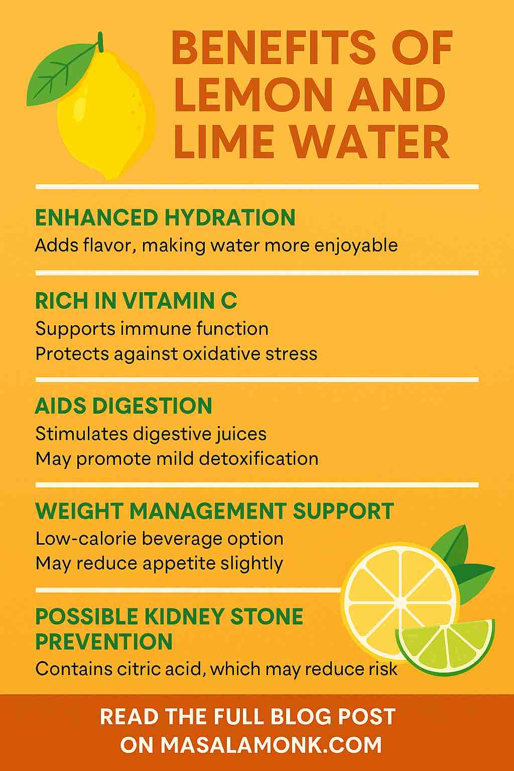 BENEFITS OF LEMON AND LIME WATER