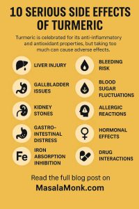 10 SERIOUS SIDE EFFECTS OF TURMERIC YOU SHOULD KNOW