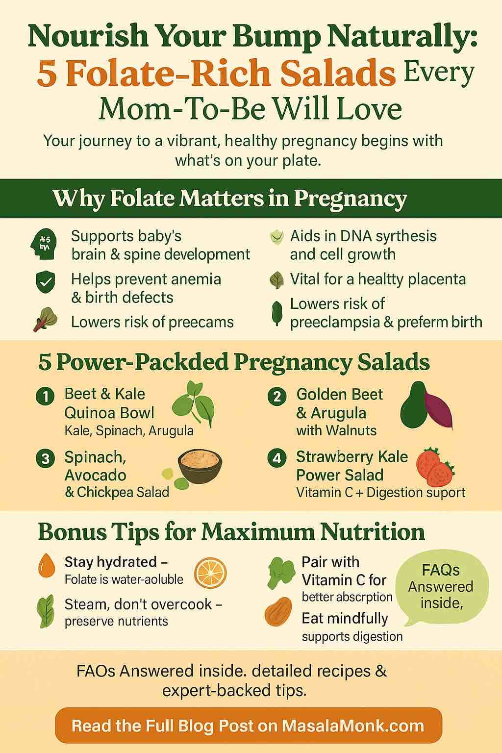 5 Folate-Rich Salads Every Mom-To-Be Will Love