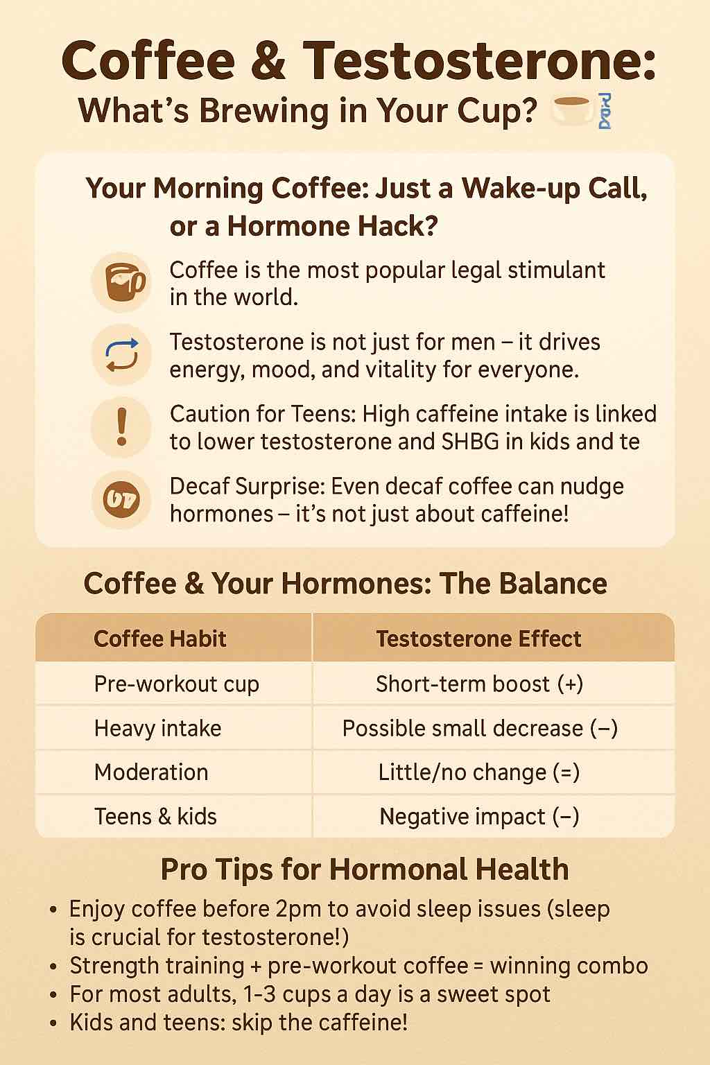 Coffee & Testosterone: